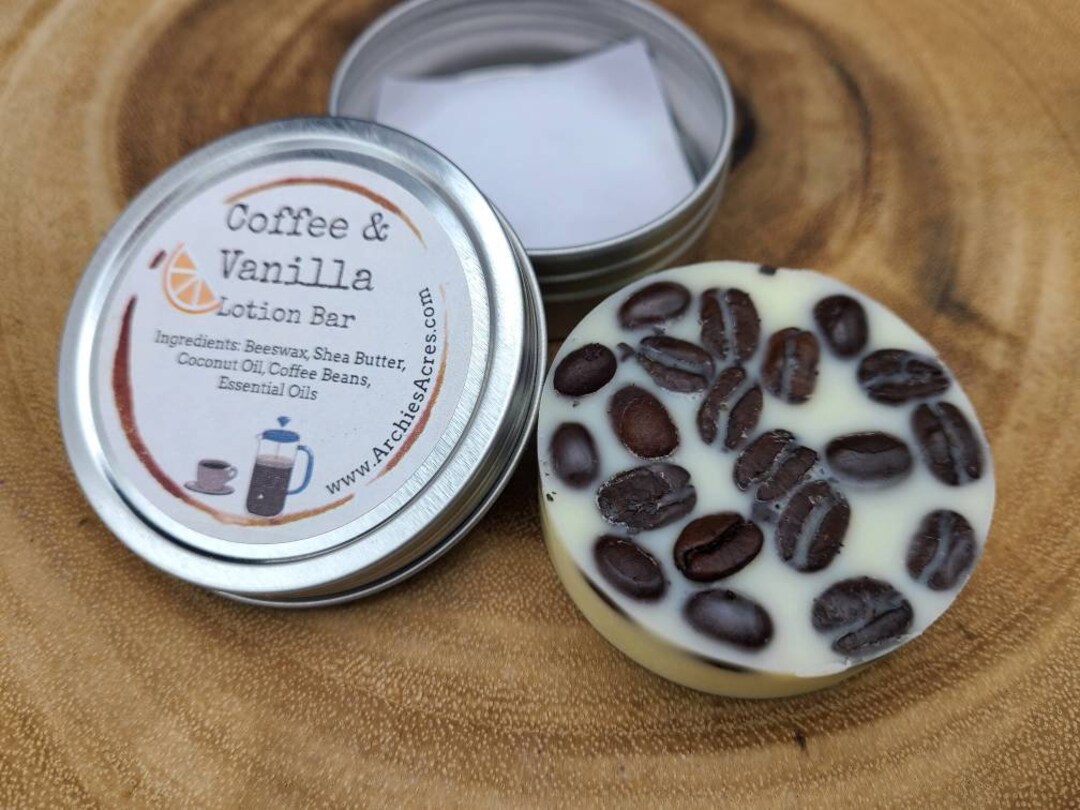 Vanilla Coffee Lotion, Coffee Bean Massage Bar, Coffee Lotion Bar