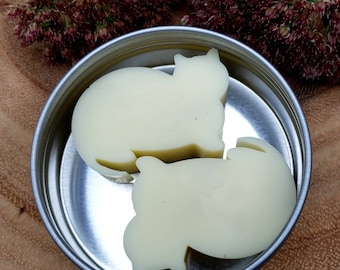 Cat Shaped Lotion Bars - 100% Organic