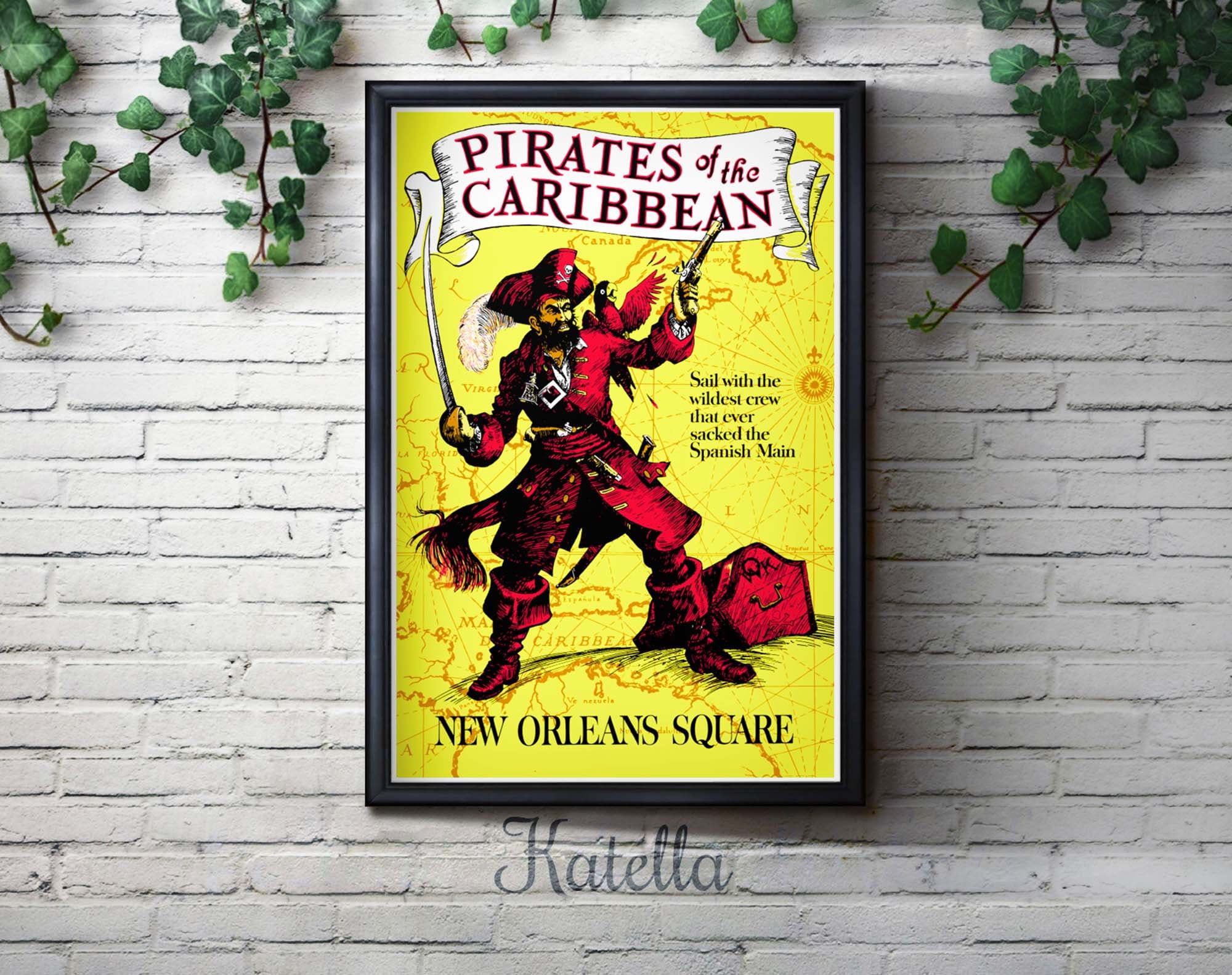 Pirates Of The Caribbean Disneyland Poster pirates-of-the-caribbean-disneyland-poster