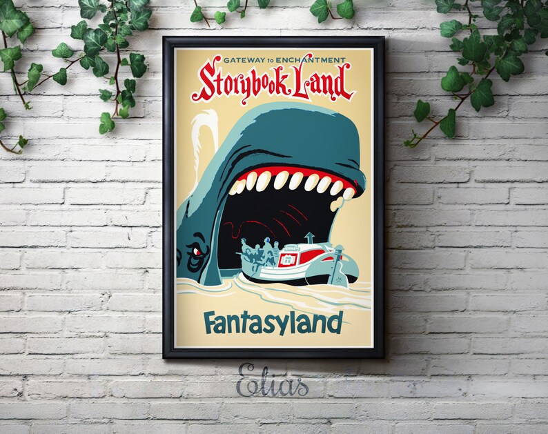 Vintage Disneyland Storybook Land Attraction Poster Disney | Etsy