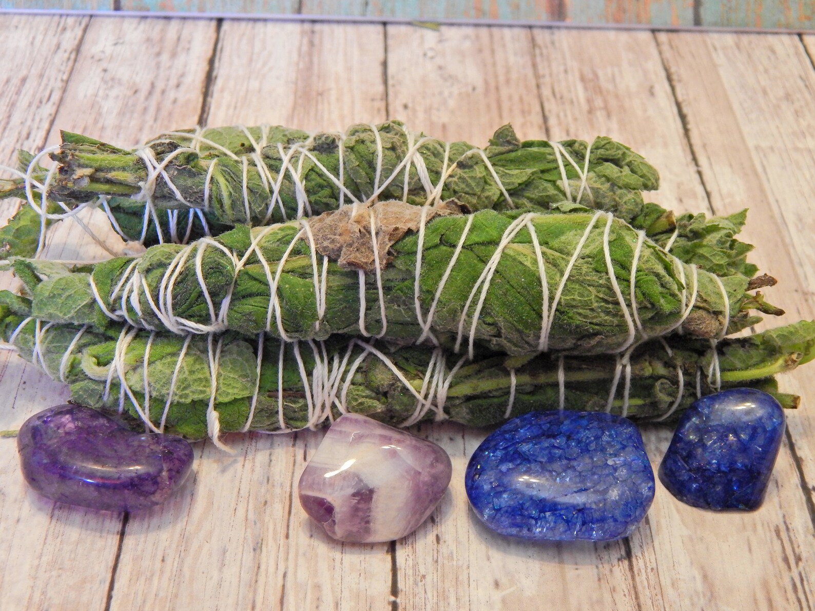 Mint Smudge Stick Dried Mint Mint Smudge Bundle Smudge Etsy