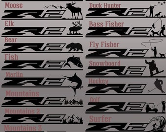 Chevy ZR2 Decal- Fishing / Hunting / Outdoors / Sports