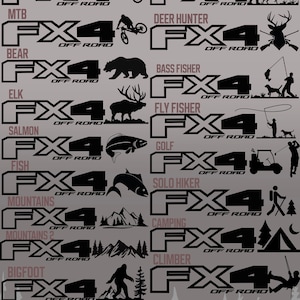 Ford FX4 Off Road Decal - Hunting/Fishing/Outdoors/Sports