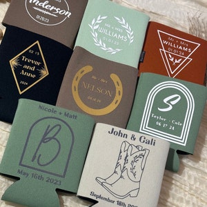 Custom Wedding Coozies