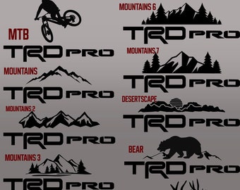 4Runner TRD Pro C-Post Decal - Hunting / Outdoors / Fishing / Sports