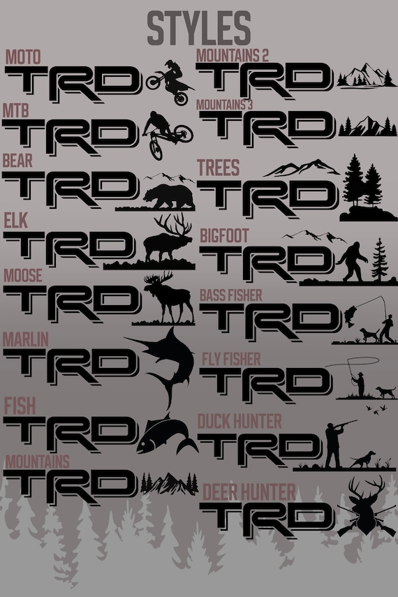 Toyota TRD Decal Fishing / Outdoors / Hunting / Sports -  Canada