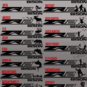 Chevy ZR2 Bison Decal- Fishing / Hunting / Outdoors / Sports