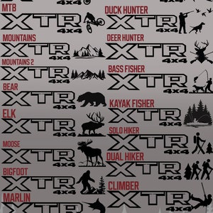 4x4 Decal Fishing / Hunting / Outdoors / Sports 