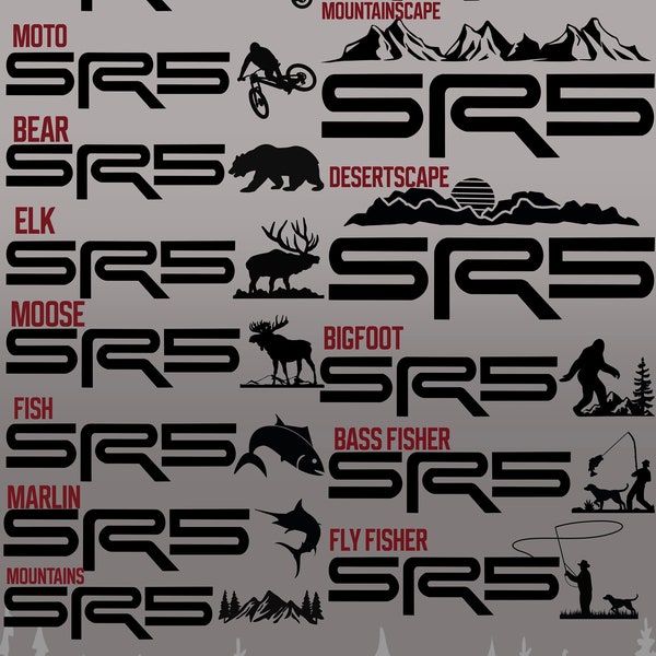 Toyota SR5 Bedside Decal - Hunting / Fishing / Sports / Outdoors