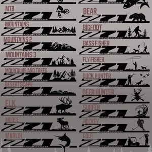 Chevy Z71 Decal - Hunting/Fishing/Outdoors/Sports