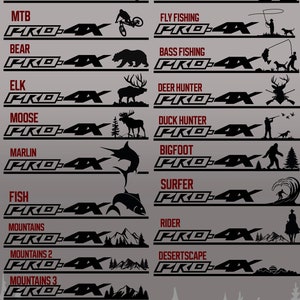 Nissan PRO-4X Decal- Hunting/Fishing/Outdoors/Sports