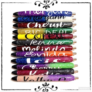 ON SALE!! Glitter / Solid Color GEL pens - completely customizable