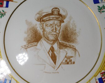 Allied Nations Commemorative Series Admiral Nimitz Dinner Plate by  Old Colony