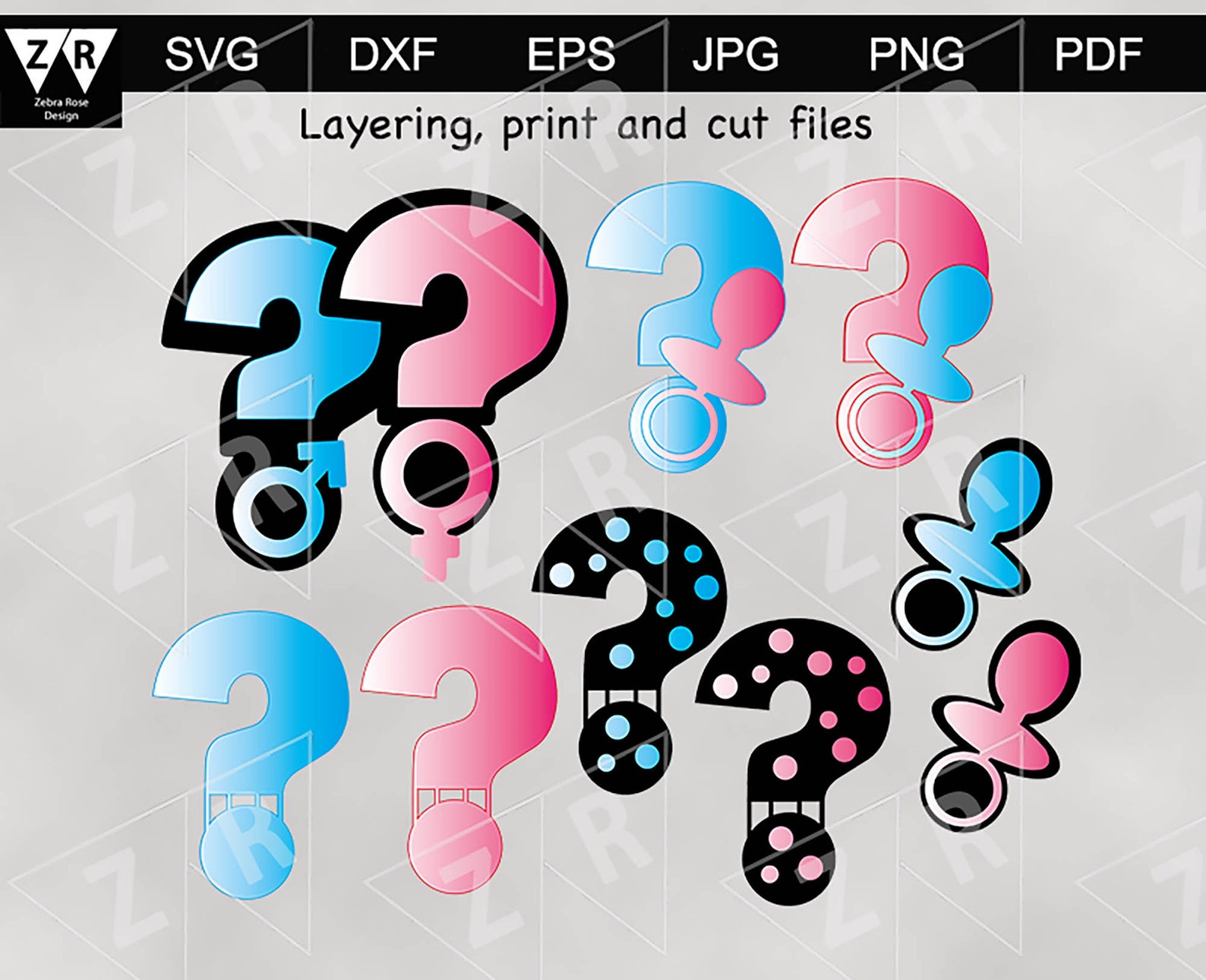 Gender Reveal Question Marks | Etsy