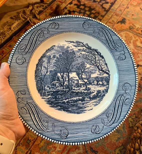 Dinner Plate Currier and Ives the Old Grist Mill by Royal China