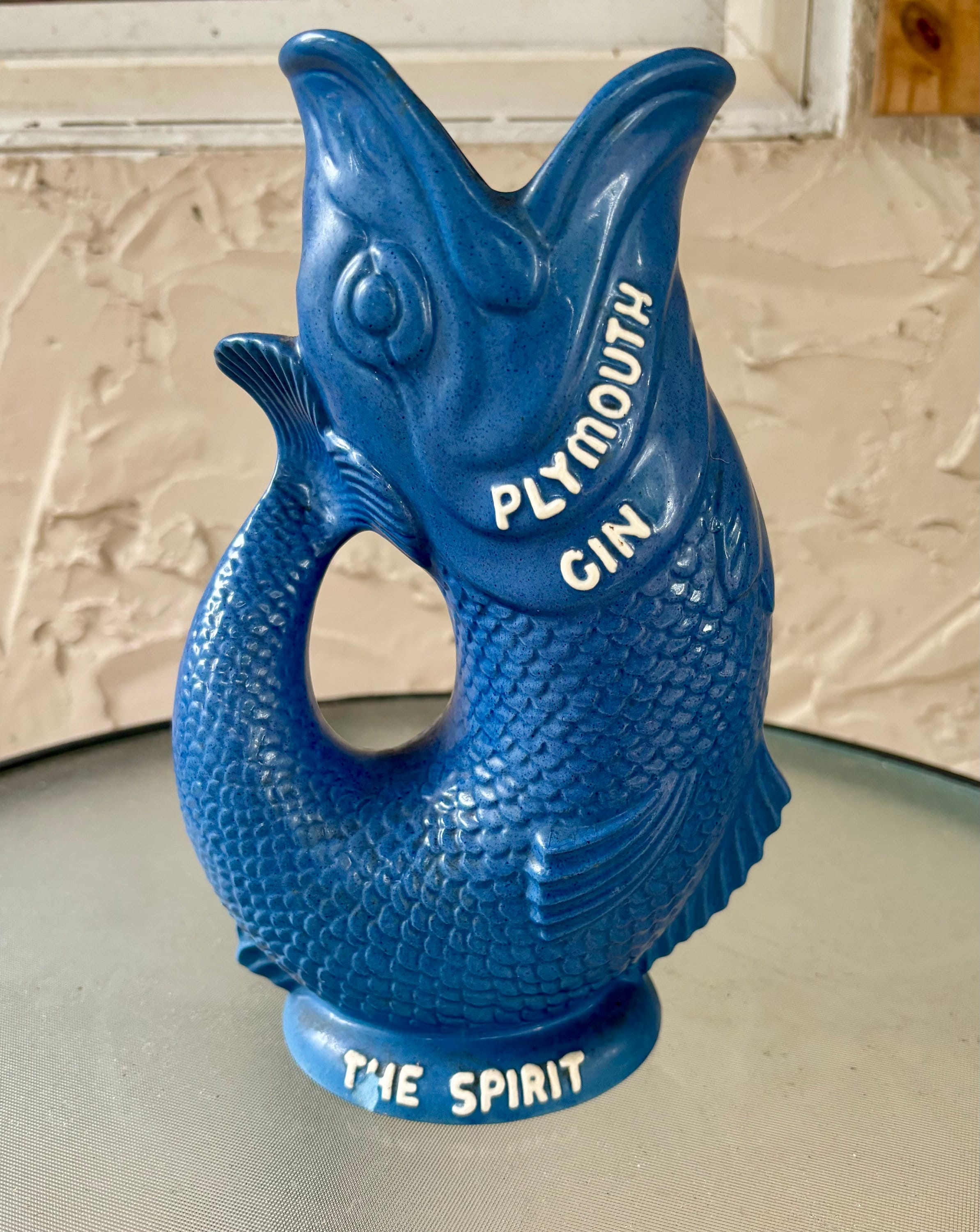 Vintage Dartmouth Pottery Devon Guggle Glug Gurgle Cod Jug