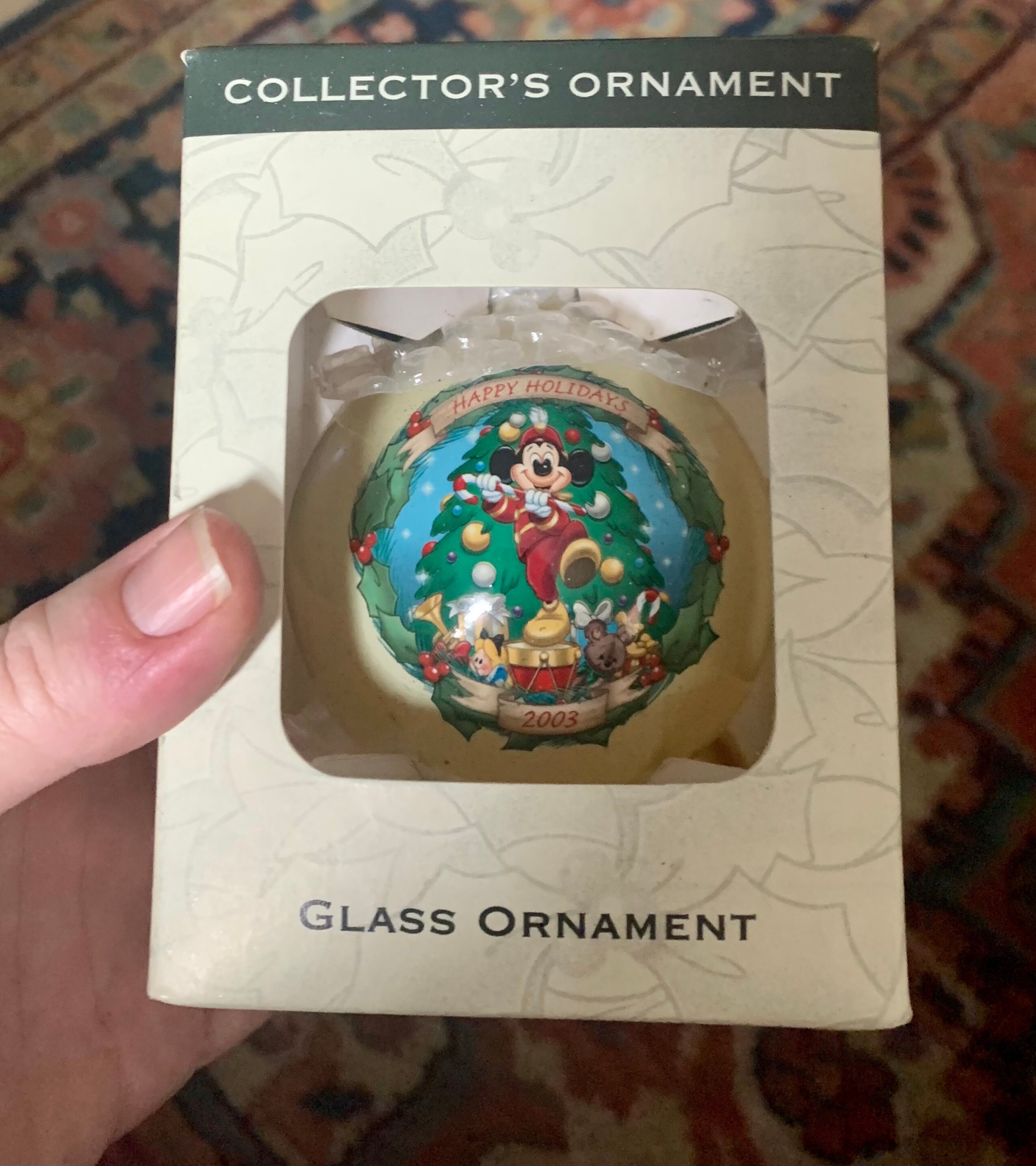 Disney Mickey Mouse Club Christmas Through the Years Glass