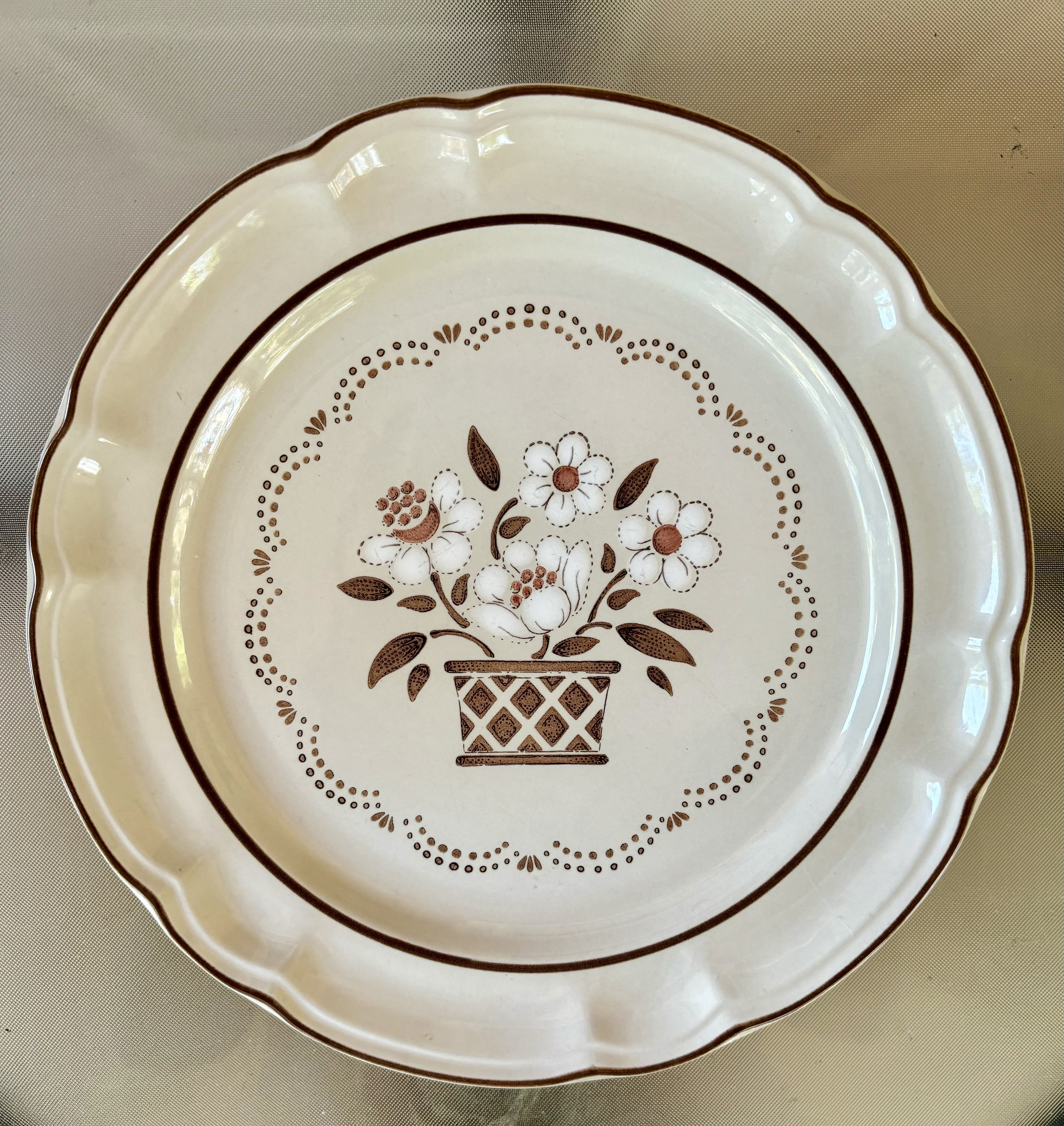 Hearthside Cumberland Mayblossom Hand Decorated Stoneware Dinner