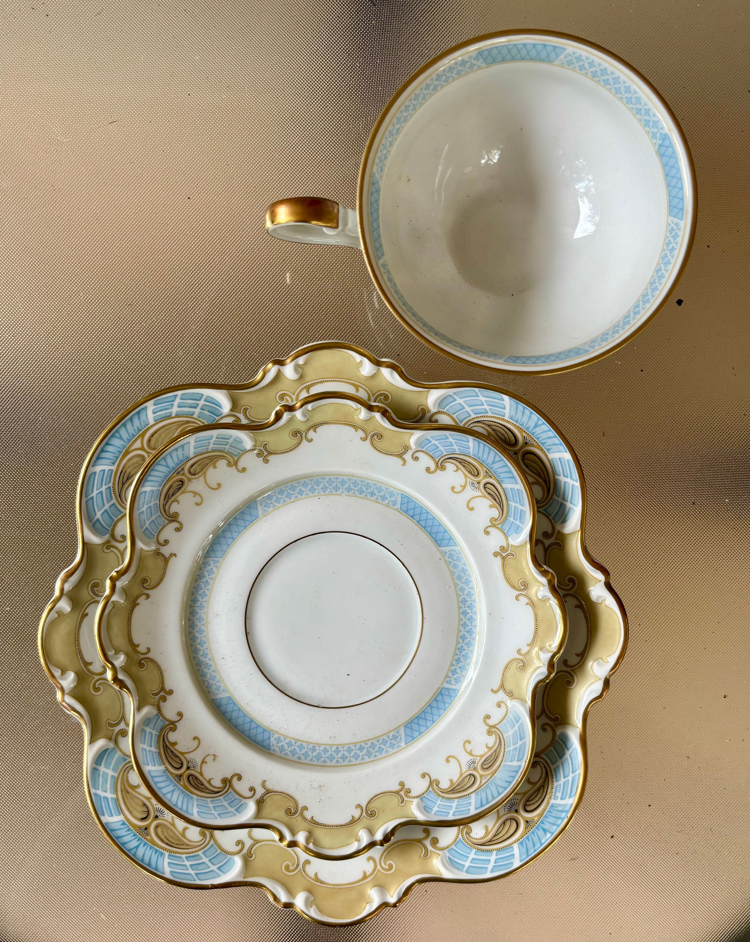 Hutschenreuther Selb Bavaria LHS 3 Piece Luncheon Set Cup Saucer