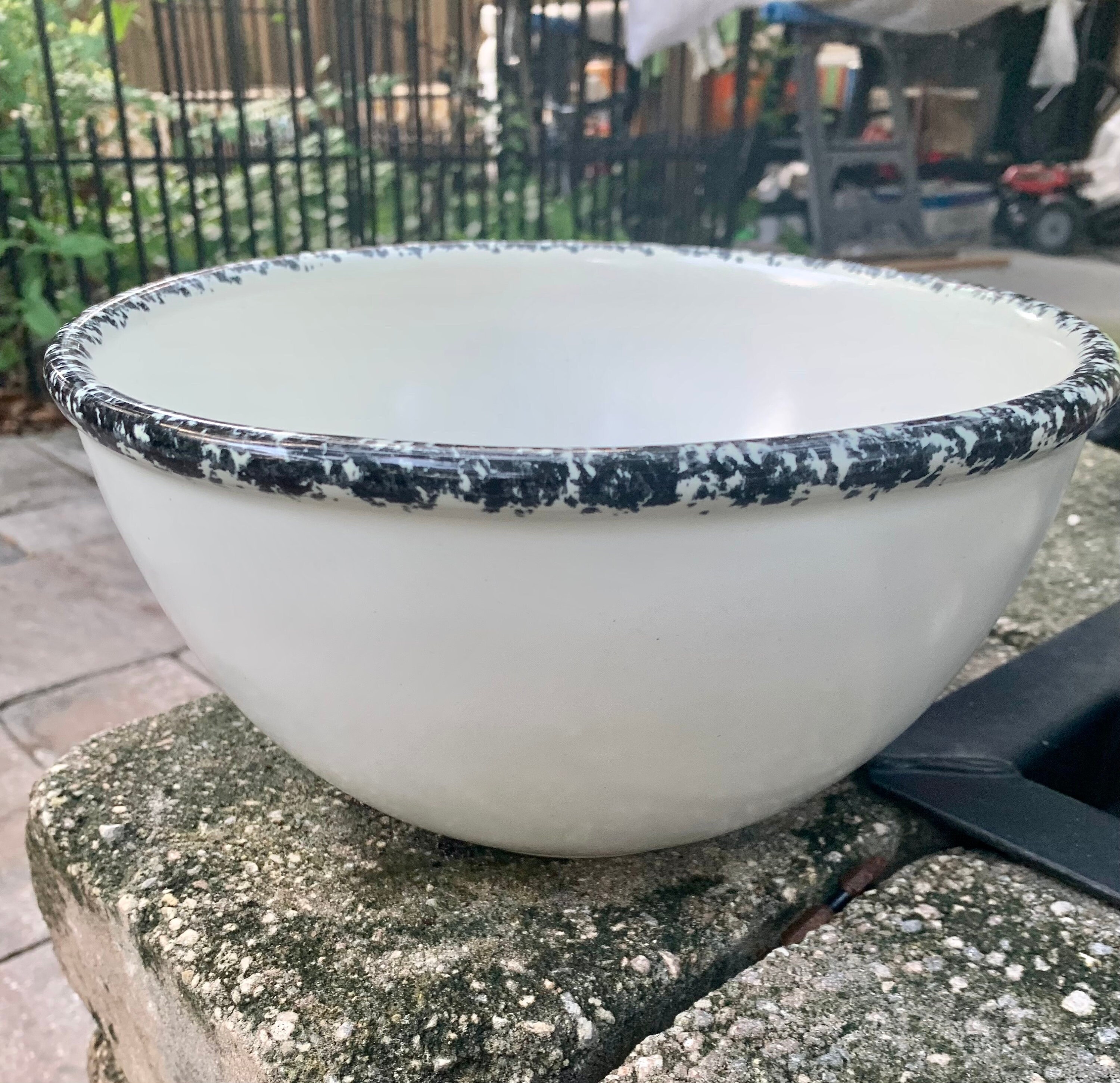 1970's Chaparral Pottery USA Cherry Spongeware Mixing Bowl Etsy