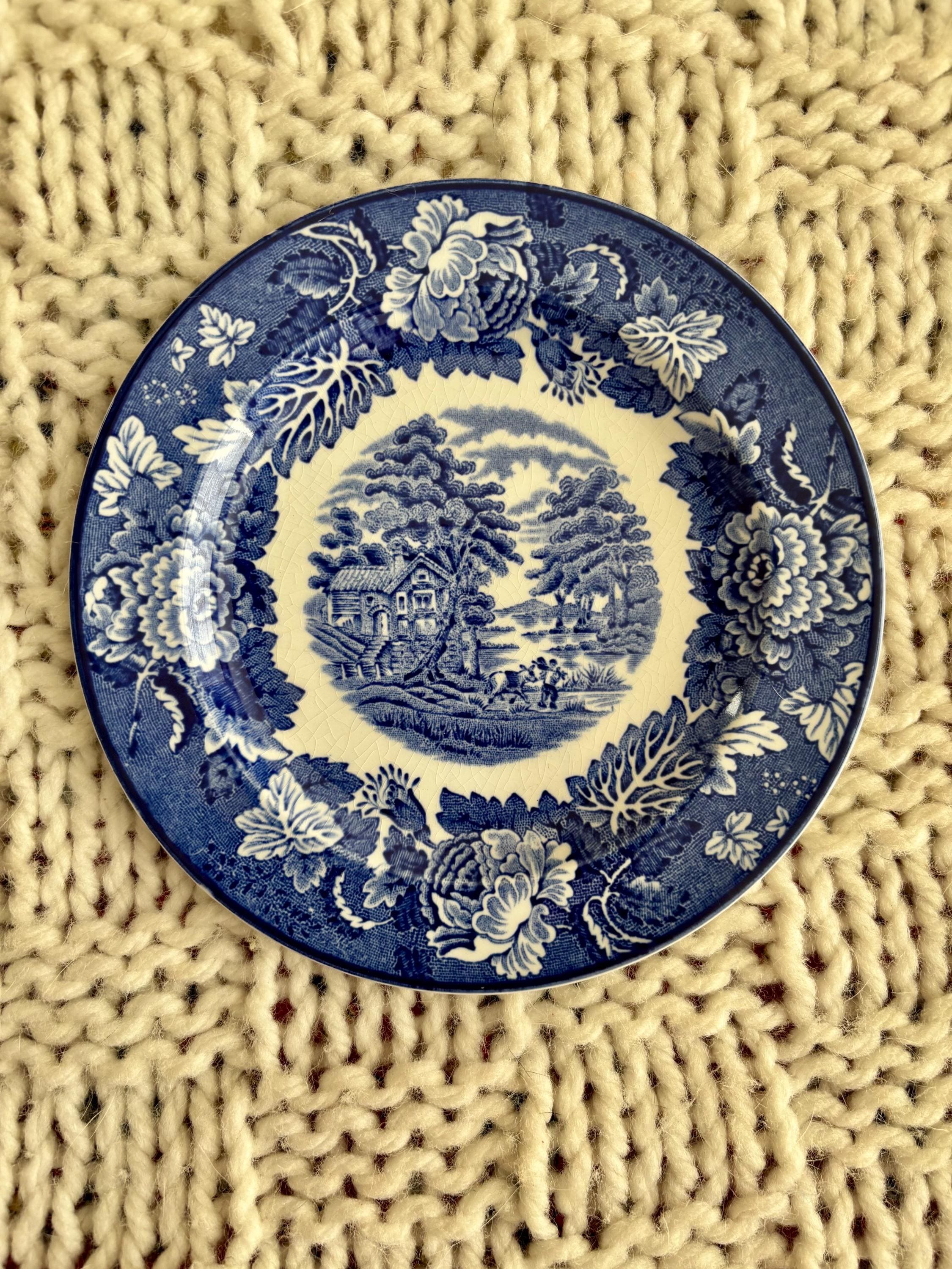 Enoch Woods English Scenery Blue - Etsy