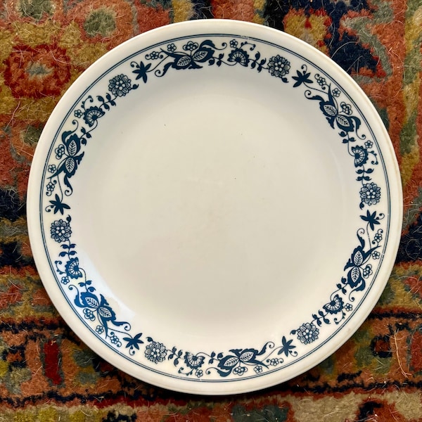 Corelle by Corning Blue Onion Salad Plate Old Town Blue Vintage Discontinued