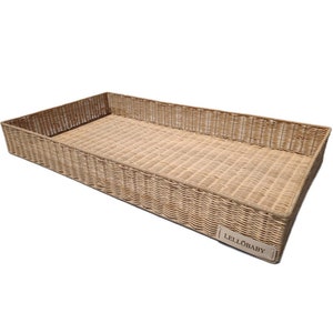 LELLOBABY™ X Hampton BABY- Rattan Wicker Changing Tray Premier