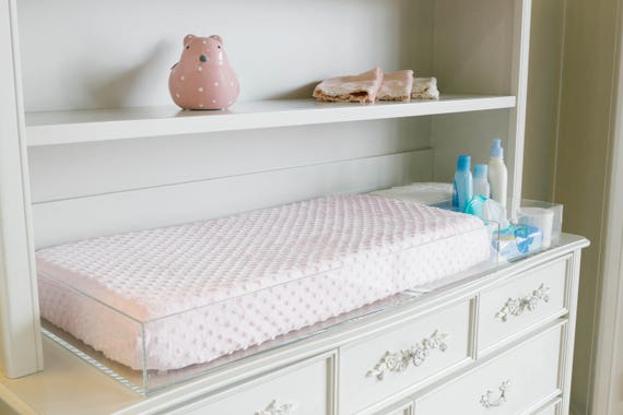 lucite changing table topper