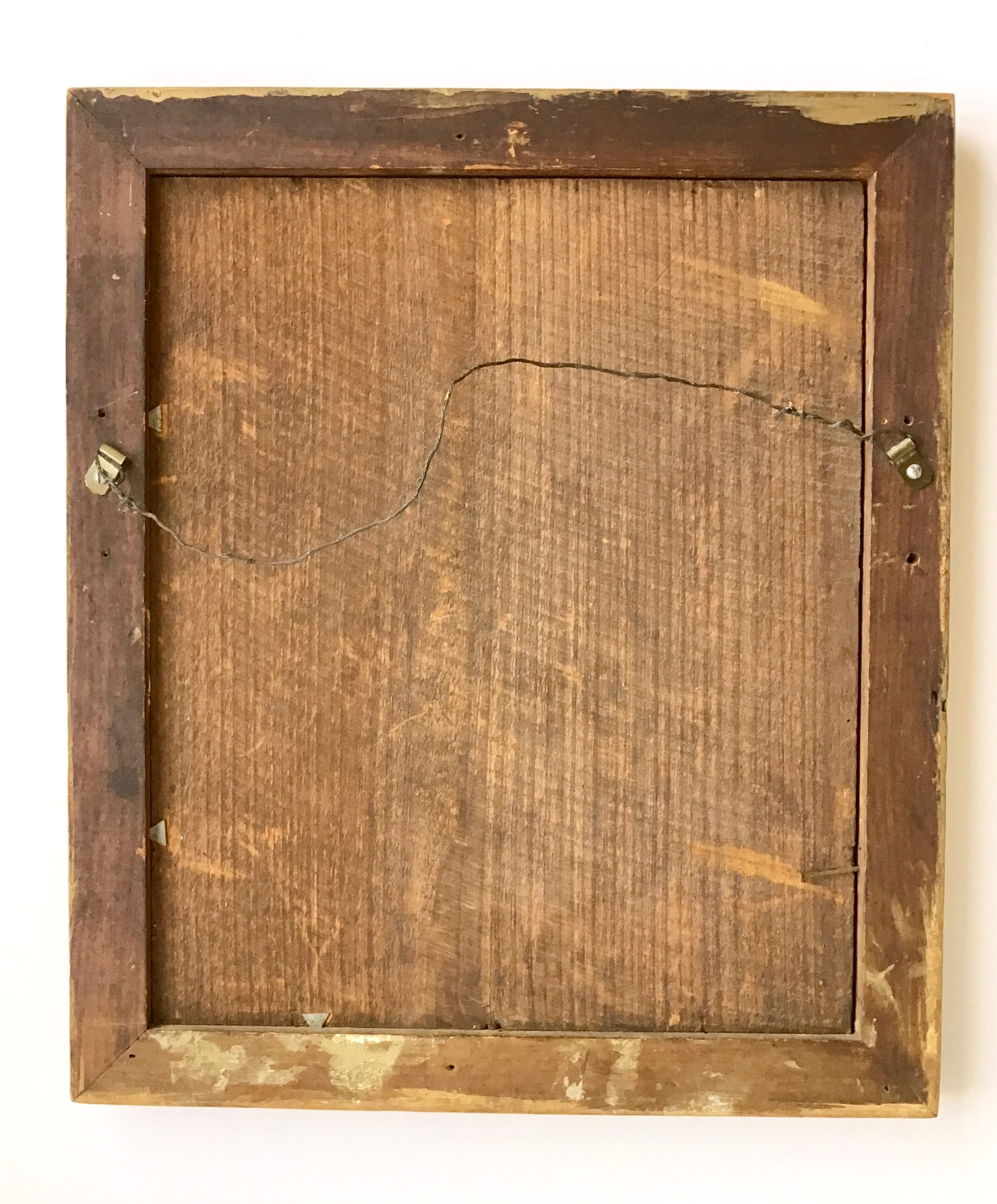 Antique Foil or Tinsel Reverse Painting on Glass Etsy