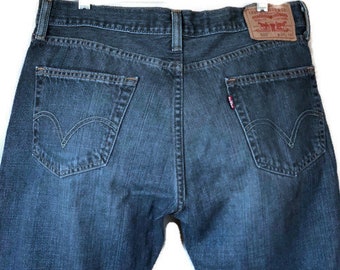 Levi's 505 jeans W34 L34, Straight fit, , Slightly faded, denim blue, Levi's Zipper Fly, Waist 34 Length 34