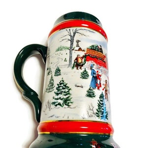 Vintage 1991, Budweiser Beer Stein, Budweiser Clydesdales, Anheuser-Busch Collectable Stein, Beer Mug, Artist Susan Sampson, made in Brazil