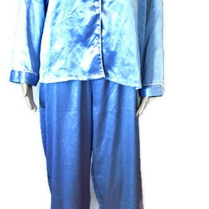Victoria Secret Satin fühlen Pyjama-Sets, seltener Fund, hellblau und weiß-Sets, Damen Größe Small, bitte Farbe angeben