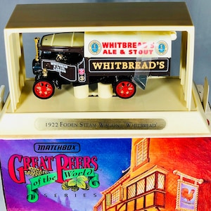 Matchbox  Models of Yesteryear collection 1922 Foden Steam Wagon,  Great Beers of World &#39;WHITBREAD&#39;  YGB11