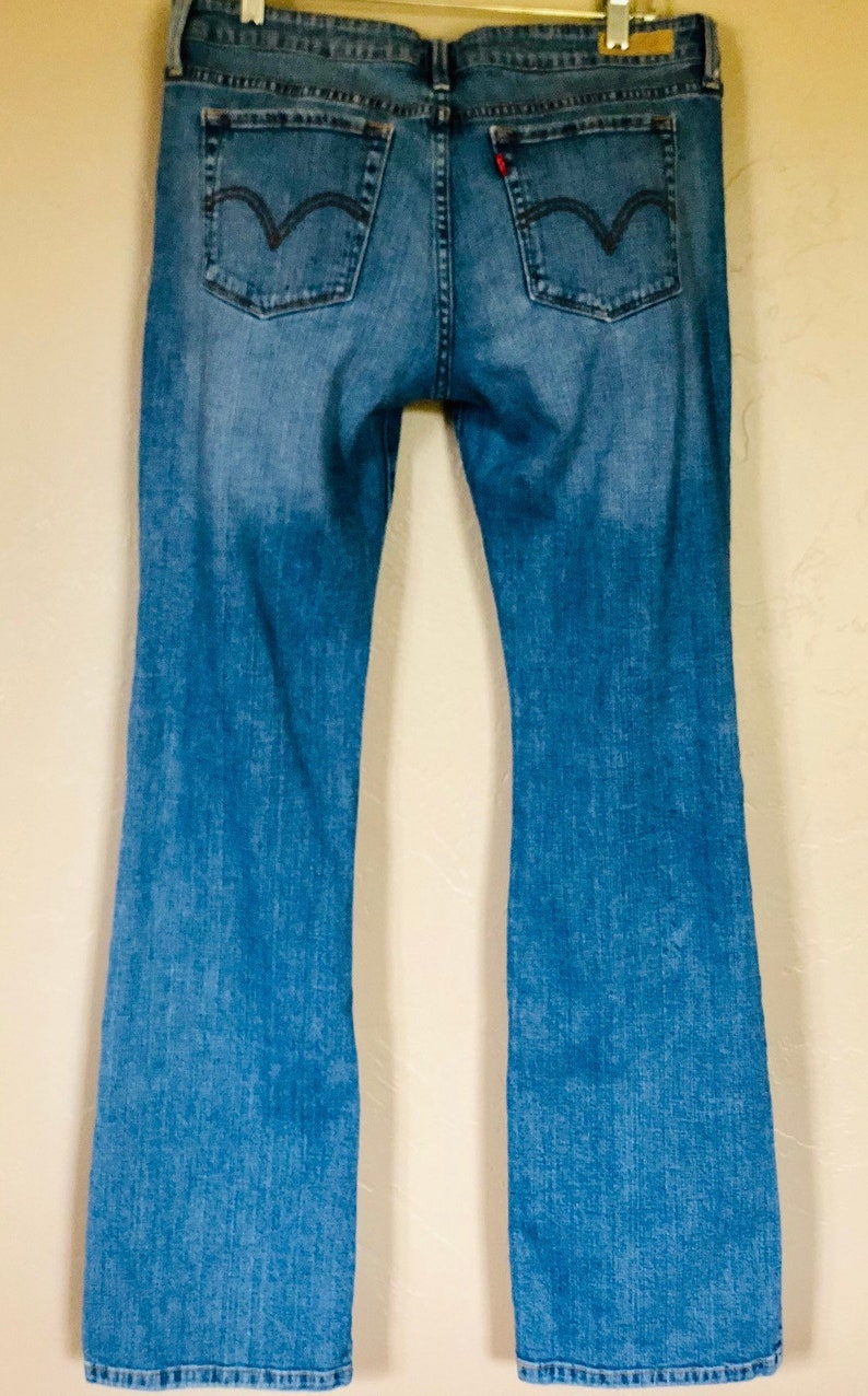 Womans Levi's 545 Size 12 L/C Low Boot Cut Jeans Faded | Etsy