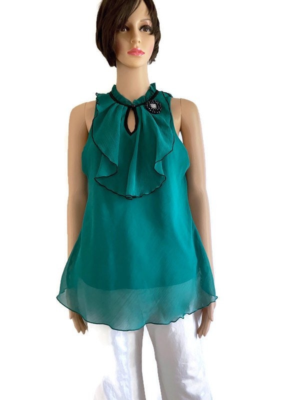 Kelly Green Blouse - Etsy Canada