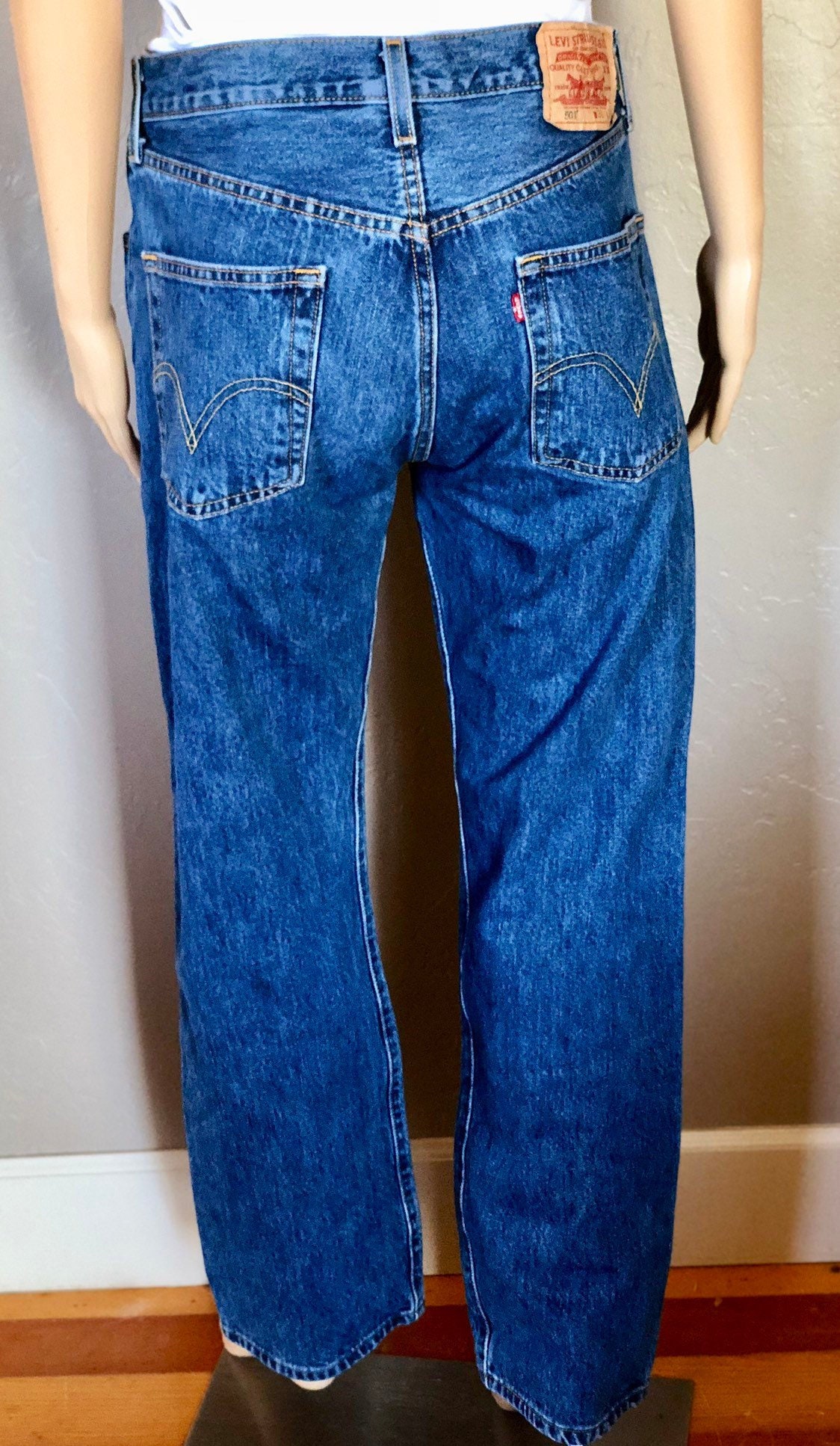 Vintage  Levi's W L Mens Jeans Warn Denim 5   Etsy Canada