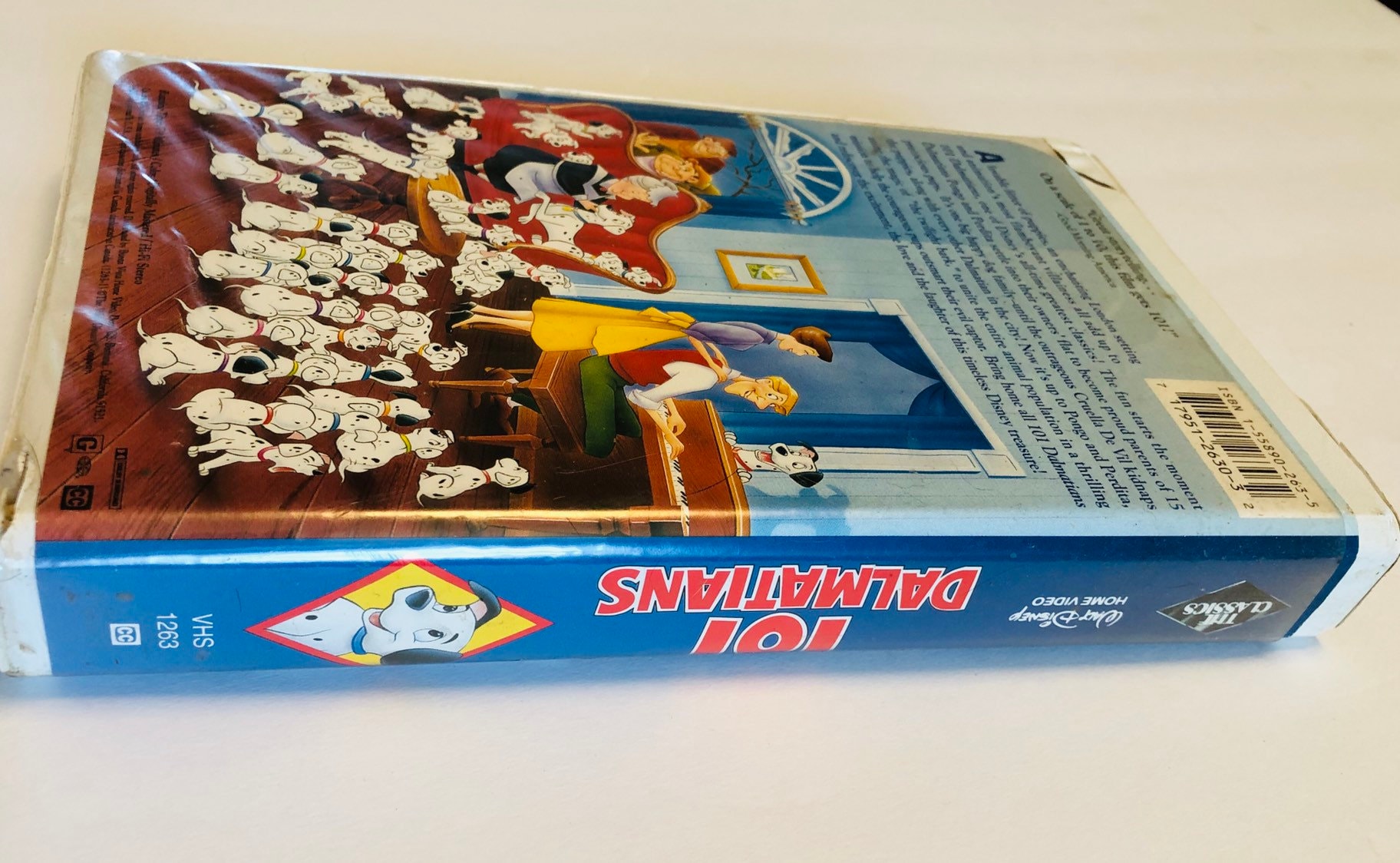 Disney 101 Dalmatians Dalmations BLACK DIAMOND VHS 1992 Pre
