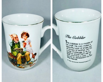 8 Vintage Norman Rockwell Museum Mugs, made in the 1980&#39;s, amazing vintage condition, 8 different mugs, Sold Seperately
