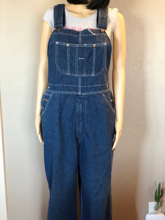 Vintage Sears and Roebuck 1980's Bib Overalls, dark b… Gem