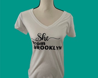 She from Brooklyn relaxed fit tee shirt