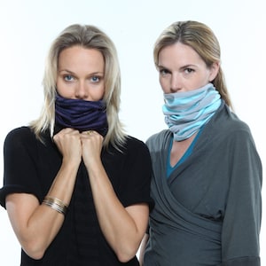 Face cover / face mask / face scarf / face covering / multifunctional accessory with snap / machine washable / high quality