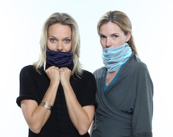 Face cover / face mask / face scarf / face covering / multifunctional accessory with snap / machine washable / high quality