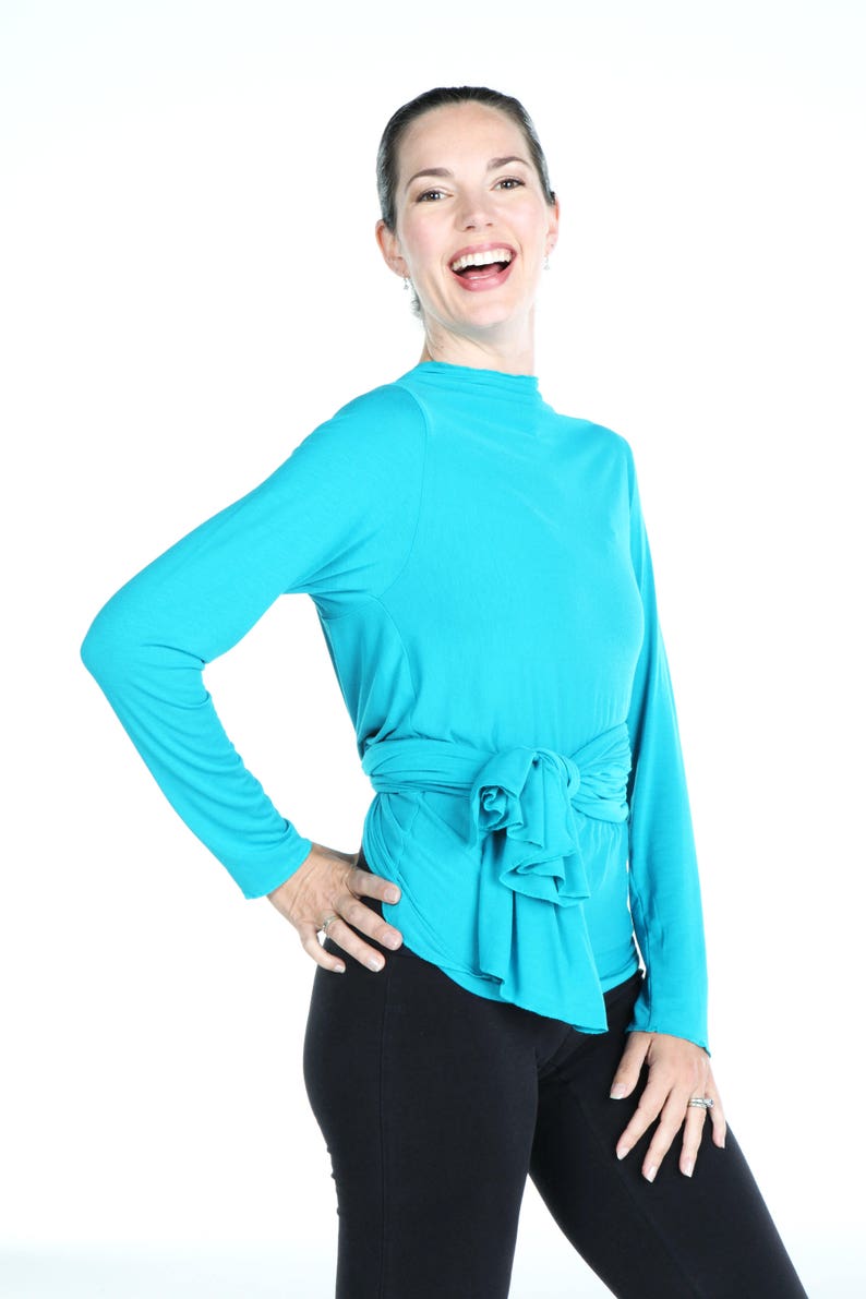 Wrap Top / Yoga Wrap Top / Convertible Top / Wrap Cardigan / Etsy