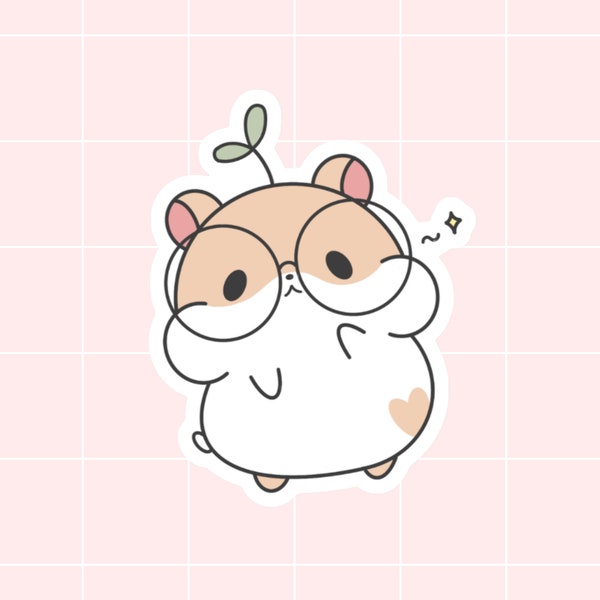 Cute Hamster Sticker | Vinyl Sticker