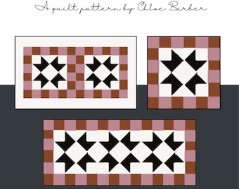 Juniper Pillow Quilt Pattern | Modern Geometric Design (Digital PDF)