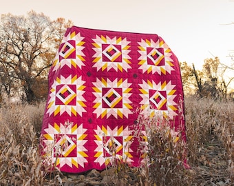 Sonora Star Throw Quilt- Modern Quilt