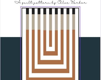 Entrada Wall Quilt Pattern | Beginner Geometric Geometric (19" x 27") (PDF Download)