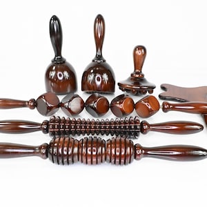 Wood Therapy Tools Maderoterapia Colombiana kit 7 Pc Body Sculpting Tools