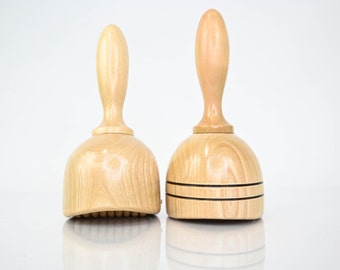Maderoterapia 2-Piece Wood Therapy Set – Wood Cup Massage Body Sculpting Kit
