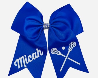 Lacrosse Hair Bows - Stylish and Practical Accessory for Players and Fans - Handcrafted with High-Quality Materials - Perfect Gift  for LAX